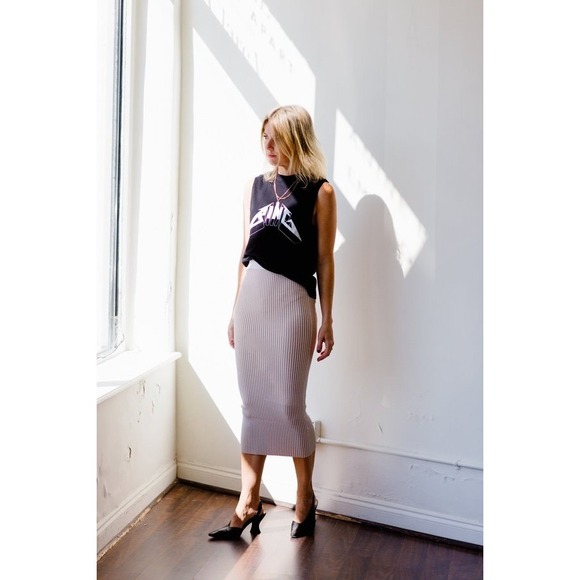 Anine Bing Dresses & Skirts - ANINE BING Julian Skirt In Ivory And Camel